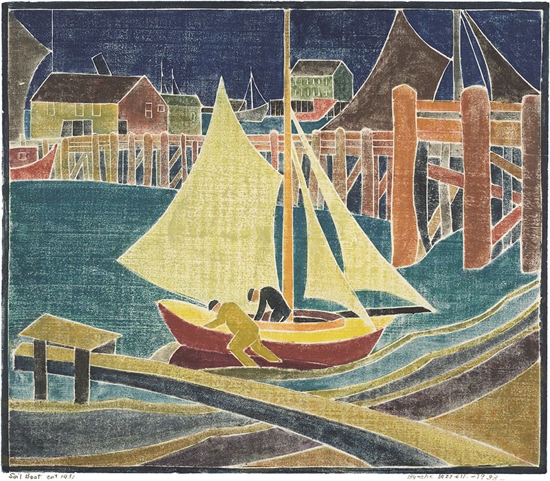 'Sail Boat' by Blanche Lazelle (Print)