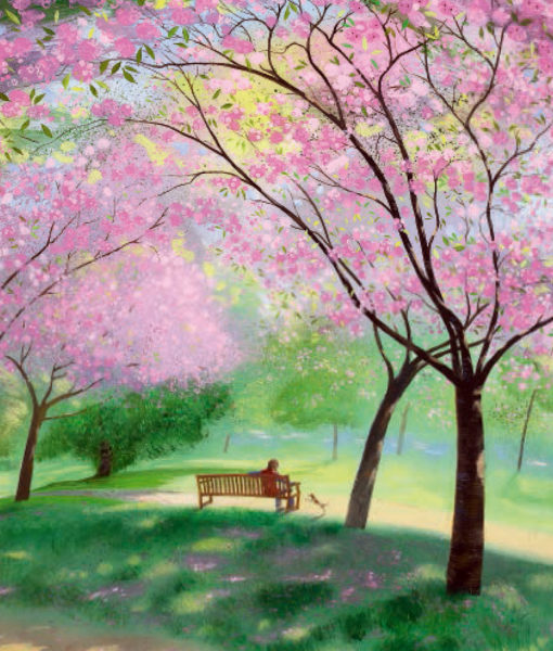 'Blossom in the Park' by Nicholas Hely Hutchinson (B497)