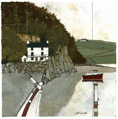 'The Boathouse, Laugharne' by David Day (Print)