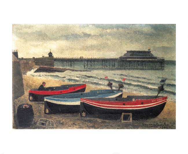 'Boats at Cromer Beach' by Tirzah Garwood  (A754) *