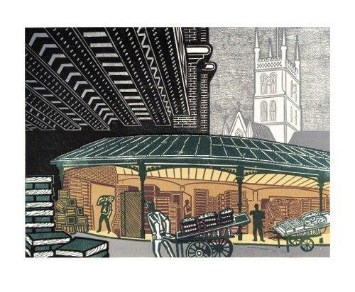'Borough Market, 1967' by Edward Bawden (A276)