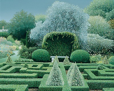  'Box Garden, Bourton House' by Michael Kidd (Print)