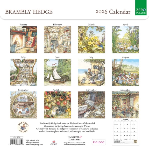 Brambly Hedge 2026 Calendar (CAL06) Click image for calendar details 
