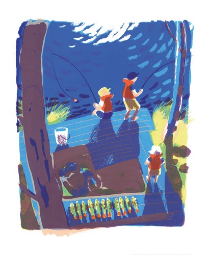 'Fishing for Perch' by Brita Granstrom (A636) d