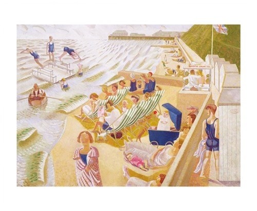 'By the Sea' c1929-30 by Edward Bawden (A659) * 