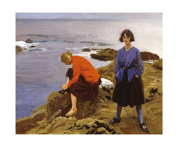 'By the Shore' by Laura Knight (1887 - 1970) (A953) NEW 