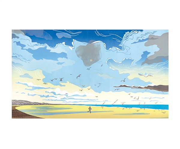 'Chasing Seagulls' by Colin Moore (A104) 