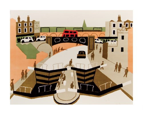 'Camden Lock, 1975' by Julian Trevelyan RA (A539)