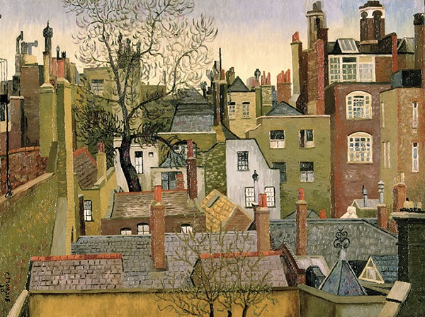 'From a Window at 45 Brook Street, London, W1' 1926 by Cedric Morris (1889 - 1982)  (W145) Back in Stock Soon