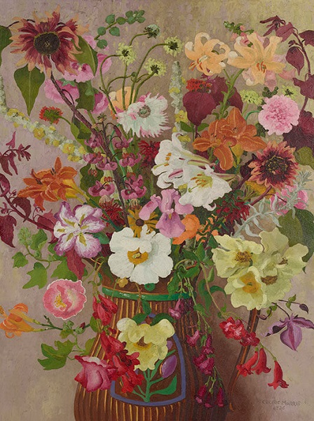 'Still life with Flowers and Jug' 1943 by Cedric Morris (1889 - 1982)  (W157) NEW