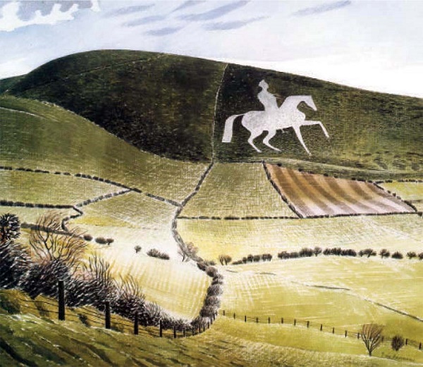 'Chalk Figure near Weymouth' by Eric Ravilious (B586)