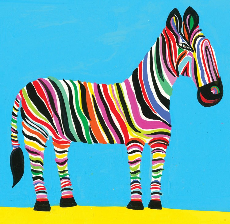 'Rainbow Zebra' by Christopher Corr (Q054) *
