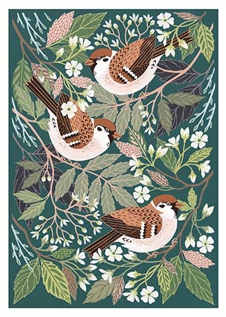 'Tree Sparrows' by Claire Tuxworth (T133) NEW