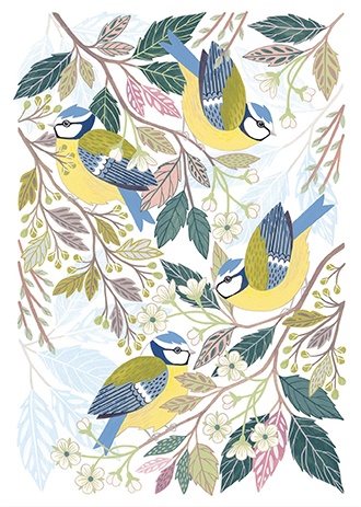 'Blue Tits' by Claire Tuxworth (T082) NEW
