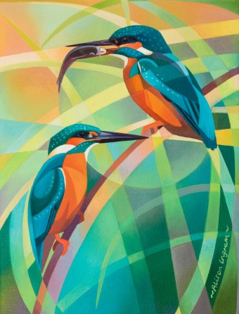 'Courting Kingfisher' by Alison Ingram (J051) *