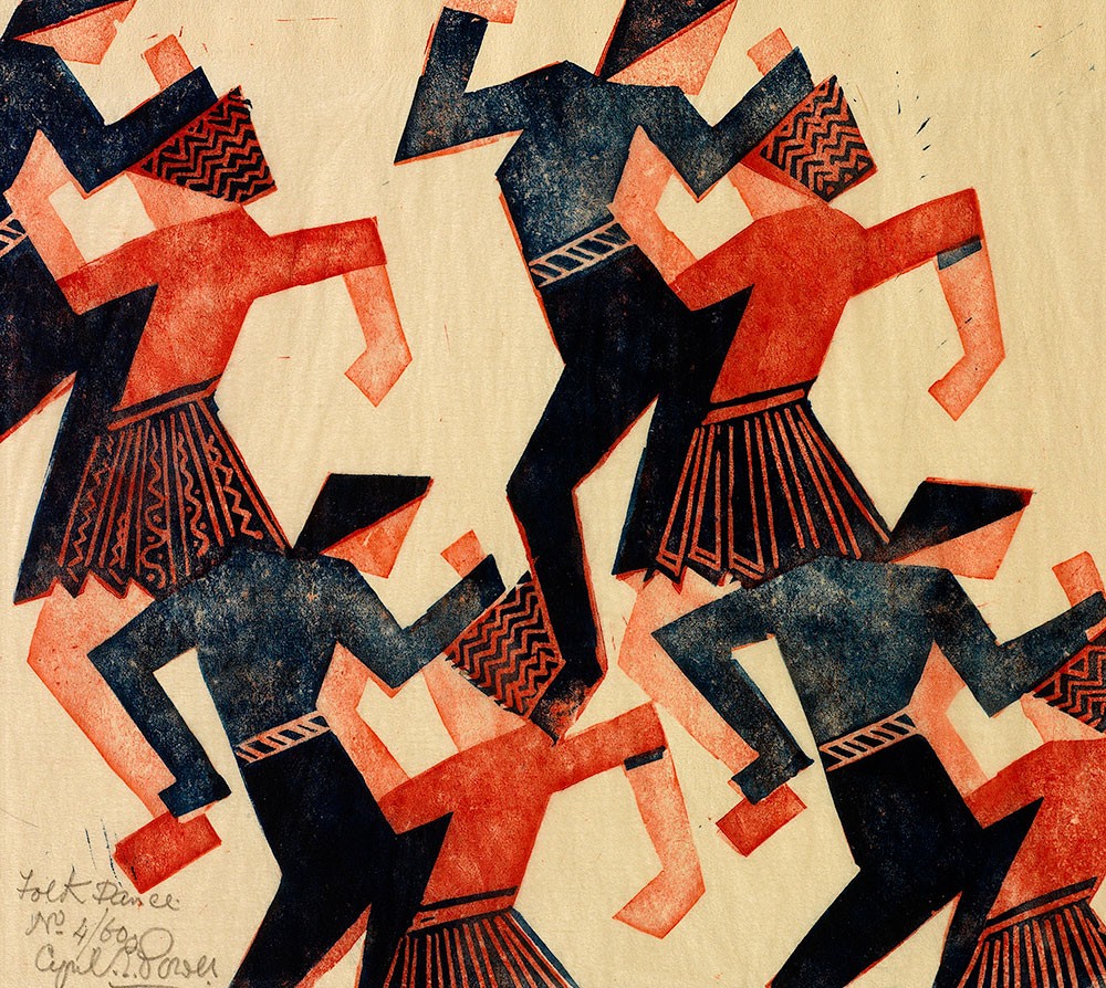  'Folk Dance' by Cyril Power (Print)