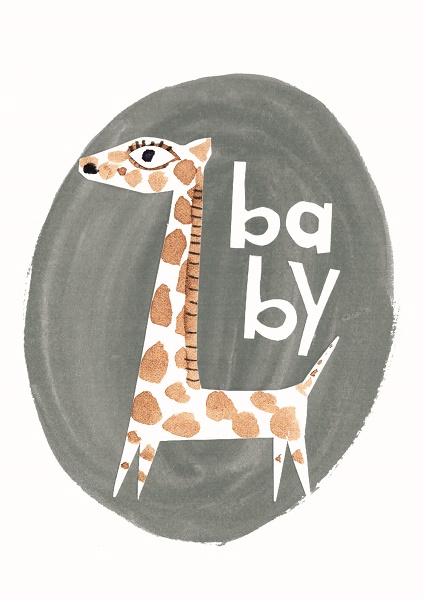 'Baby Giraffe' by Denise Fiedler (O079) NEW BABY