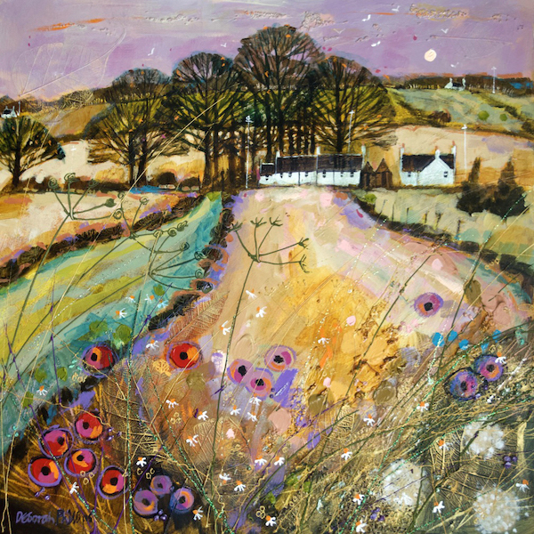 'Vinnybank near Forfar' by Deborah Phillips (H219) (large card) 