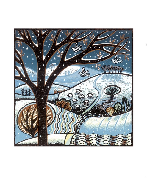 'Snow on the Hills' by Diana Croft (A894w) * 