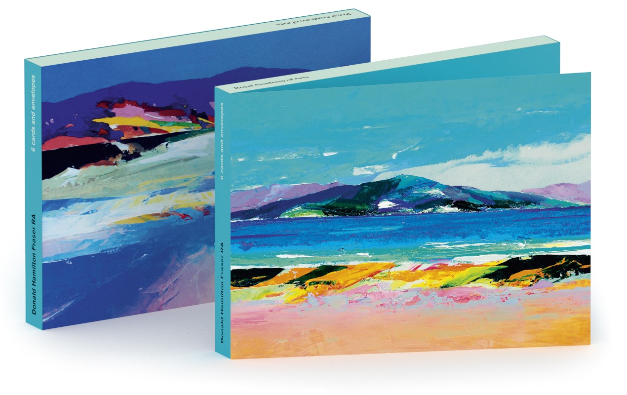 'Notecard Wallet' 3 x 2 by Donald Hamilton Fraser RA ('Western Crete', 2008 / 'Beachscape Sutherland', 2003) (CN013)