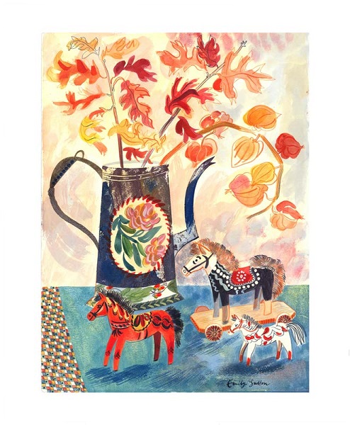 'Still life with Swedish Horses' by Emily Sutton (A129) NEW