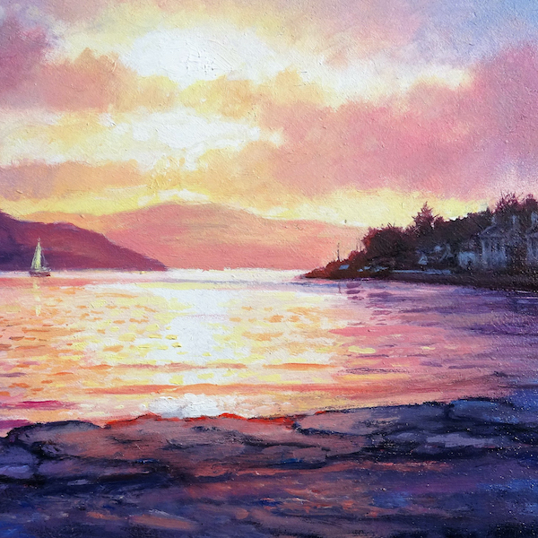 'Sunset, Inveraray' by Ed Hunter (H225) 