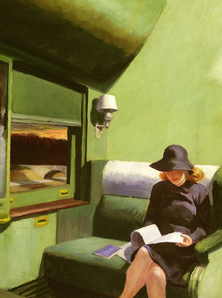 'Compartment C, Car 293' 1938 by Edward Hopper (W105) * 