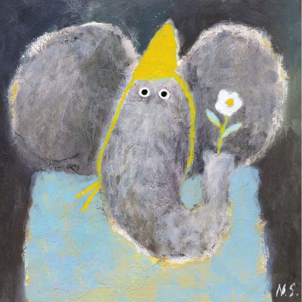 'Elephant and the Flower' by Natalia Shaloshvili (C663) NEW 