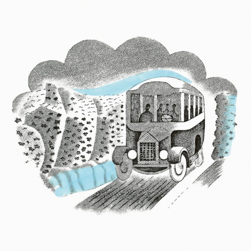 'Bus' c1954 by Eric Ravilious (C078) NEW 