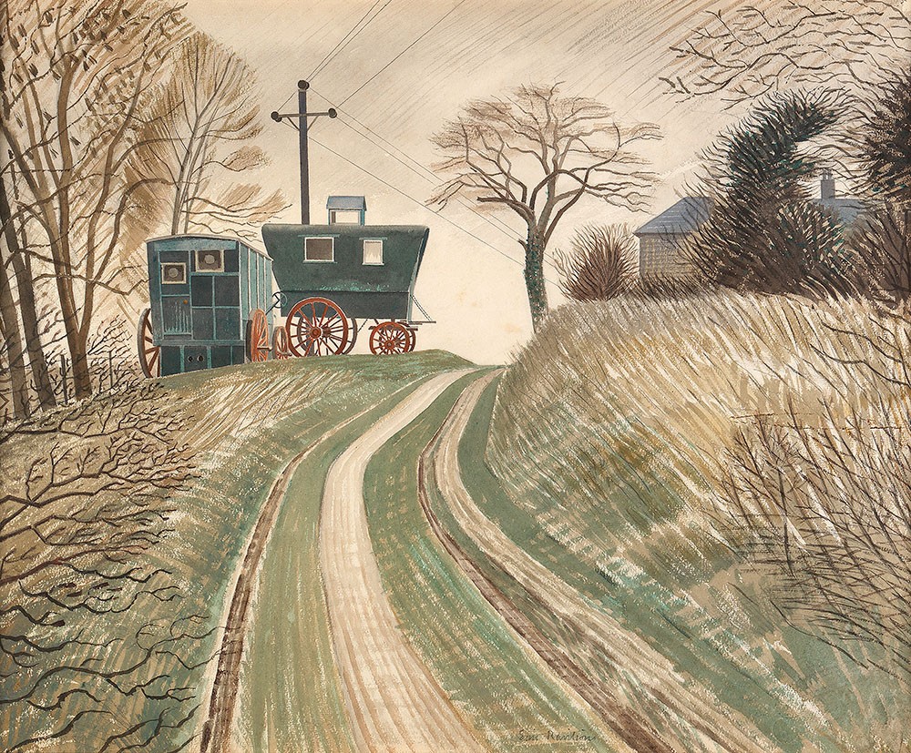 'Caravans' by Eric Ravilious (Print)