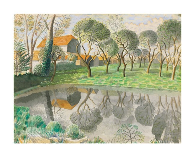 'Newt Pond' by Eric Ravilious 1903 - 1942 (A834) * 