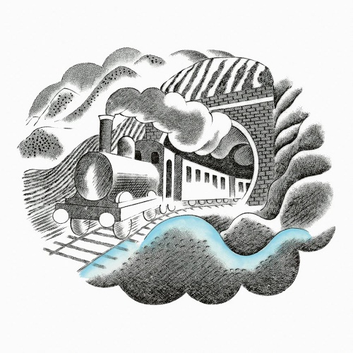 'Train' c1954 by Eric Ravilious (C084) NEW 