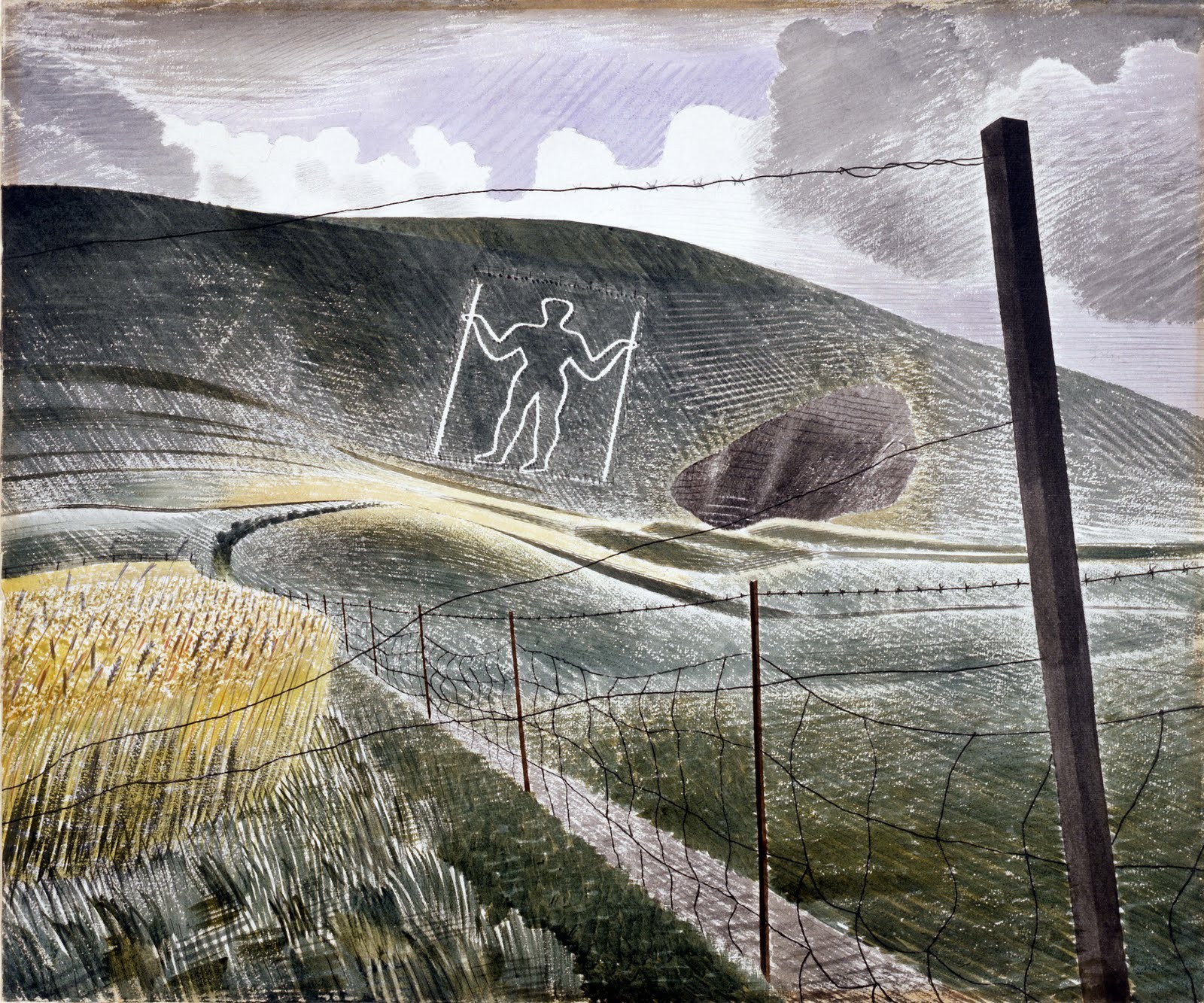 'Wilmington Giant' by Eric Ravilious (W044)