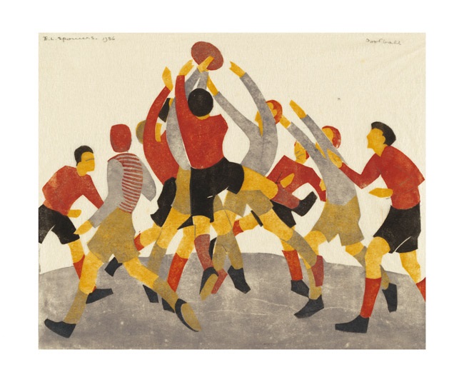 'Football' 1936 by Ethel Spowers (A805) *
