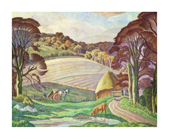 'Sussex Landscape' by Ethelbert White (1891 - 1972) (A192) NEW