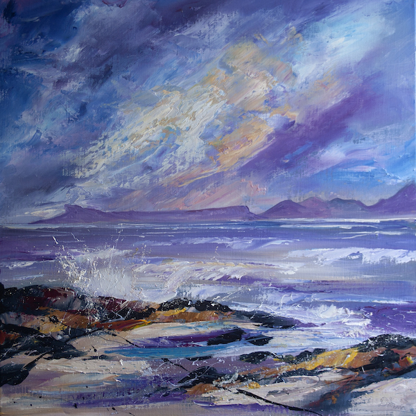 'Eigg and Rhum from Arisaig' by Dronma (H192) 