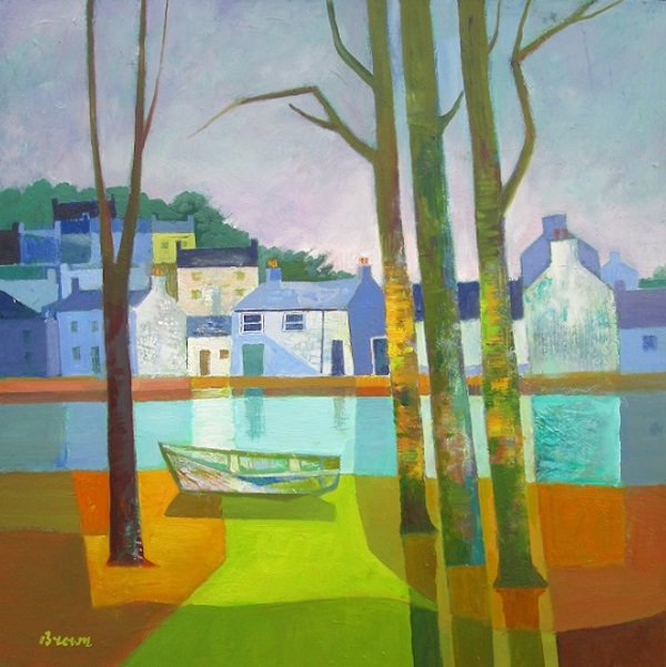 'Riverside Cottages' by Davy Brown (H251) 