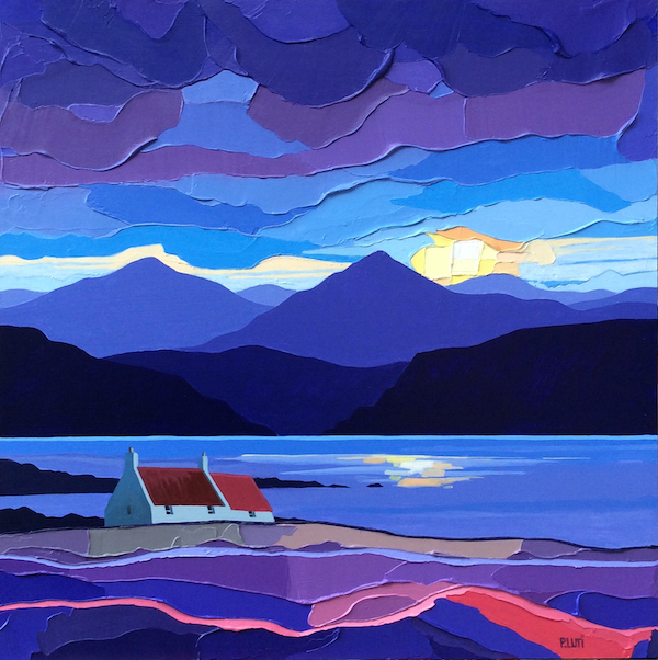 'Evening Glow on the Croft' by Peter Luti (H253) 
