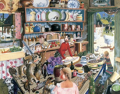  'Farmhouse Kitchen' by Richard Adams (Print)