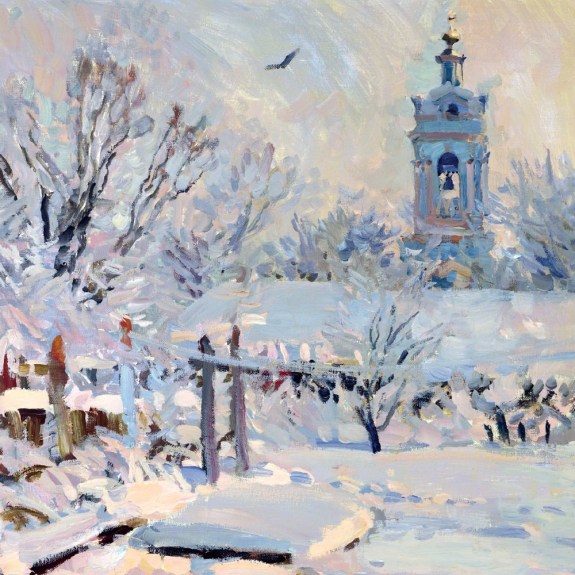'First Snow' by Mikhail Abakumov (5 pack)  (VX18) g2 (larger square format) 160mm x 160mm (message inside)  Back In Stock Soon