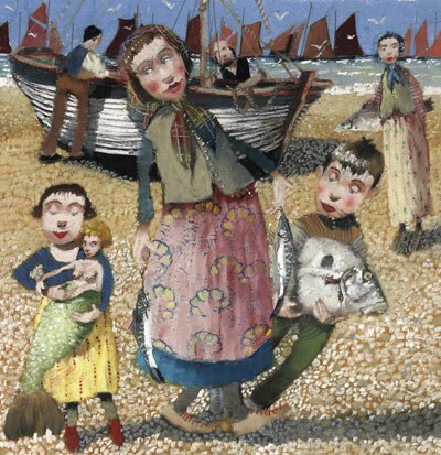  'Fishing Folk' by Richard Adams (Print)