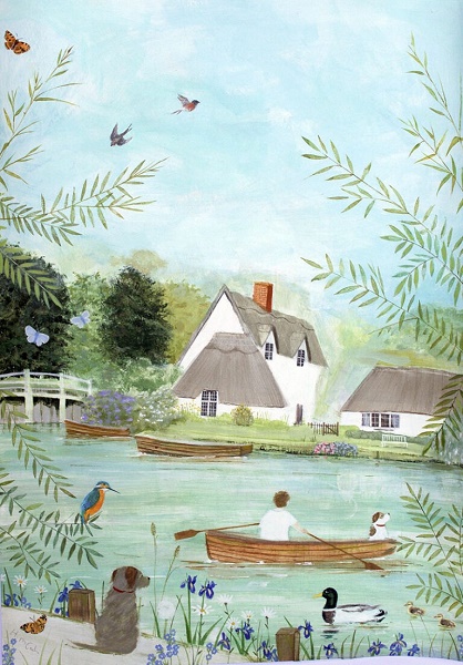 'Flatford Mill' by Hannah Cole (B548) d