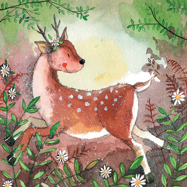 'Forest Deer' by Alex Clark (E167) d