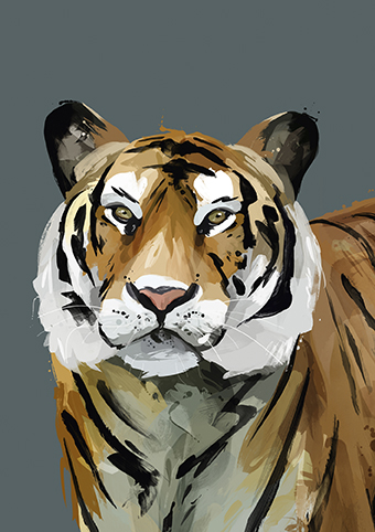 'Claudia the Tiger' by Green Lili (C504) *