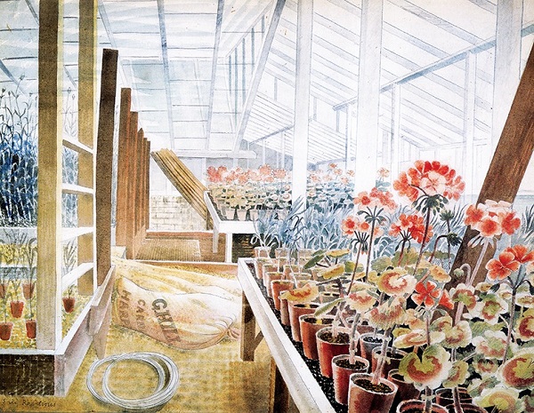 'Geraniums and Carnations' 1938 by Eric Ravilious (B011) 