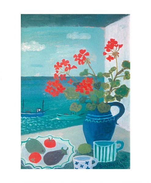 'Geranium Jug' by Biddy Picard (1922 - 2019) (A040) 