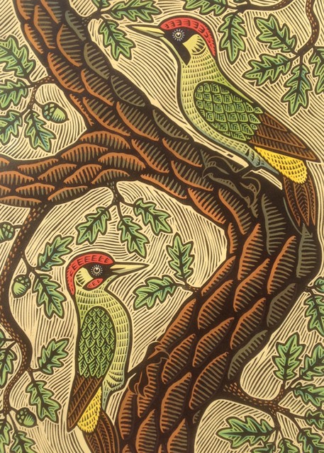'Mr & Mrs Woodpecker' by Gerard Hobson (R141) d
