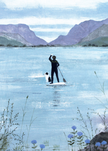 'Paddleboarding, Llanberis' by Hannah Cole (B478)