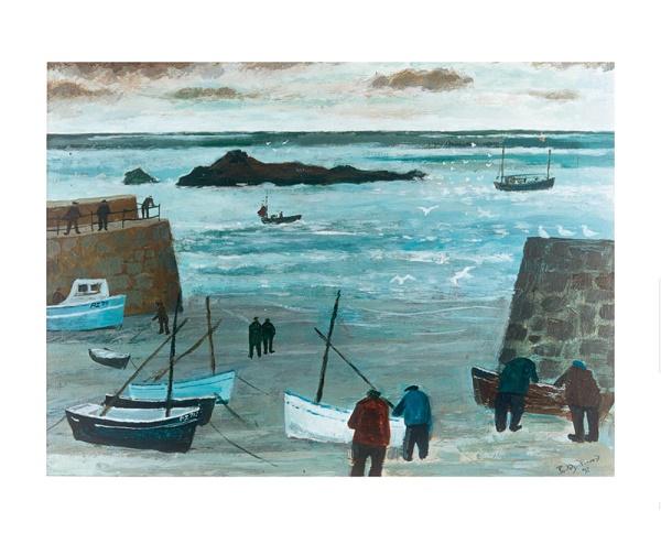'Harbour Walls' by Biddy Picard (1922 - 2019) (A924) 