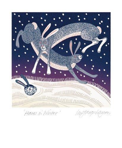 'Hares in Winter' by Linda Farquharson (A322w)